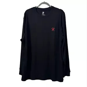 Beverly Hills Polo Club Loungewear Lightweight Thermal Long Sleeve Top Black XXL - Picture 1 of 4