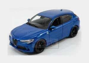 1:24 BURAGO Alfa Romeo Stelvio Q4 Quadrifoglio V6 Biturbo 510Hp 2017 BU21086B Mo - Picture 1 of 2