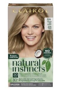 Clairol Natural Instincts New Improved Hair Color #8A MEDIUM COOL BLONDE