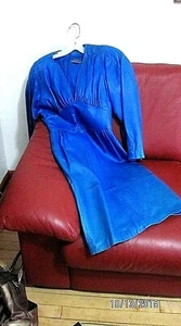 North Beach Leather Women's Medium Cobalt Blue Dress - Picture 1 of 9