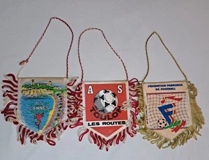 Fanions A.S TOULON A.S CANNES DISTRICT VAR Vintage Pennant Wimpel Football Club - Bild 1 von 8