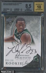 2012-13 Exquisite Collection #73 Draymond Green RC Rookie /199 BGS 8.5 AUTO 10