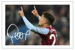 PHILIPPE COUTINHO Autógrafo Firmado FOTO Firma Regalo Estampado ASTON VILLA Fútbol - Imagen 1 de 1