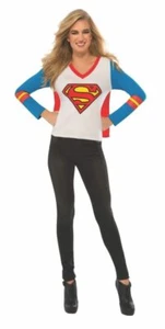 Rubies DC SUPERGIRL Adult Costume Superheroes Shirt & Cape Size Medium NEW 10-14 - Picture 1 of 4