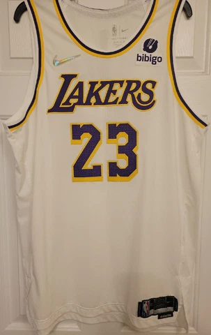 Nike LeBron James Los Angeles Lakers Association Diamond Authentic Jersey 52 XL Cover