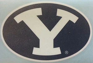 BYU COUGARS 3" PREMIUM VINYL DECAL SET OF 2 LICENSED NCAA - Picture 1 of 1