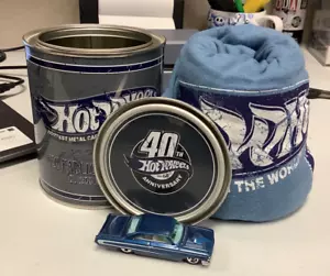 2008 Hot Wheels 40TH Anniversary Oil Can With Blue '64 Ford Galaxie 500 M5719 - Bild 1 von 2