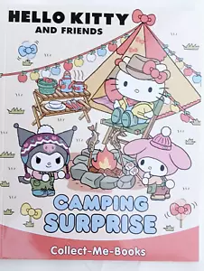 Libro de tapa dura para niños sorpresa de camping Hello Kitty and Friends 2025 NUEVO - Imagen 1 de 12