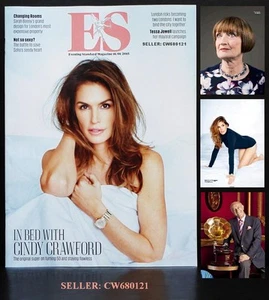 CINDY CRAWFORD TESSA JOWELL LEN GOODMAN ZAHA HADID ES MAGAZINE JANUARY 2015 NEW - Foto 1 di 1