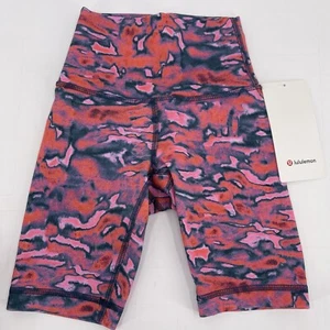 LULULEMON WUNDER TRAIN HR SHORT 8" WOMENS SIZE 0 CHROMA CLASH MULTI - Picture 1 of 8