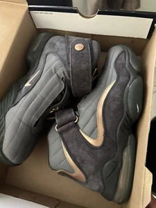 Nike Air Penny IV 4 Basketball Shoes Grey Copper Coin 864018-002 Men’s Size 8.5 - Picture 1 of 3