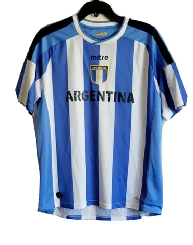 Argentina Mitre Football Shirt Soccer Football CoolFit Jersey Size M Vintage Cover