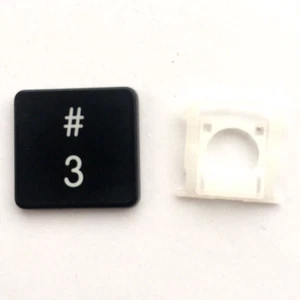 Number 3 / # Replacement Key & Clip For APPLE MacBook Pro Retina A1398 Keyboard - Afbeelding 1 van 6
