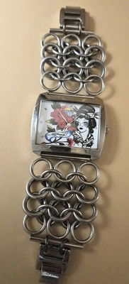 Ed Hardy Geisha Women’s Stainless Steel Watch Japan WGY-197 - Image 1 of 3