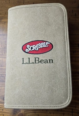 Vintage 2001 Exclusive L.L. Bean Crossword Scrabble Game Folio Edition RARE  - Image 1 of 4