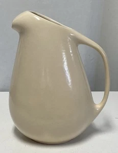 MCM Vintage 1953 Roseville Pottery RAYMOR White Large 10" Ice Lip Water Pitcher - Picture 1 of 12