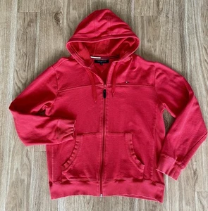 Tommy Hilfiger Herren Sport Sweatshirt Jacke mit Kapuze rot M - Bild 1 von 4
