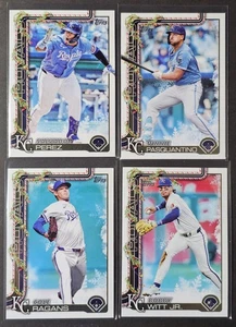 2025 Topps Holiday Kansas City Royals 4 Card Team Set No Duplicates  - Picture 1 of 1