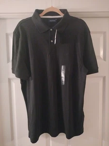 Camisa polo de manga corta Nautica para hombre nueva con etiquetas negra talla XL PRECIO DE VENTA SUGERIDO POR EL FABRICANTE 59,50 USD envío gratuito - Imagen 1 de 2