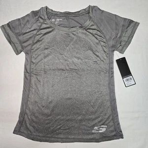 Sketchers Contour Tee Short Sleeve Athletic Women's T-Shirt Small Gray SW-1284 - Picture 1 of 11