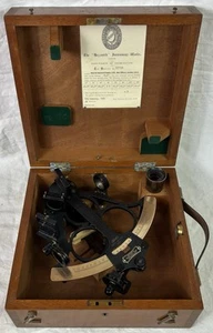 Vintage Heath & Co - London, Hezzanith Maritime Sextant, Navigation, Cased - Picture 1 of 22