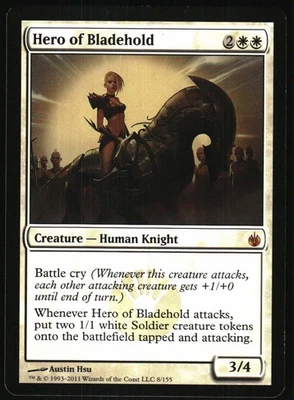 Magic: The Gathering - Mirrodin Besieged Hero of Bladehold 2011 8 Mythic - Image 1 of 2