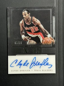 2017 Panini Noir Clyde Drexler Auto /99#AN - Picture 1 of 2