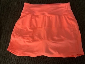 Pantalón corto de tenis de tiro alto para mujer Lululemon Coral Pace Rival, talla 0 - Imagen 1 de 5