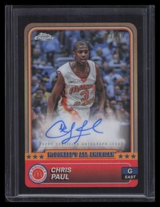 2024 Topps Chrome All American Autographs Nero Rifrattore Chris Paul Auto 3/10 - Foto 1 di 2