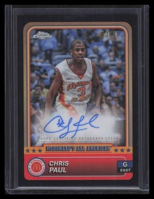 2024 Topps Chrome All American Autographs Black Refractor Chris Paul Auto 3/10 - Image 1 of 2