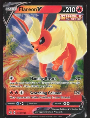 Flareon V SWSH149 Promo Pokemon TCG Sword & Shield Promo Cards VLP - Image 1 of 2