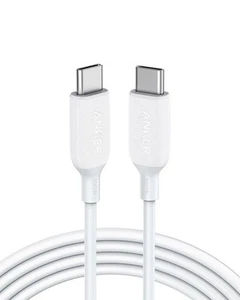 Anker PowerLine III USB-C to USB-C 2.0 100W Cable 1.8m (White) - Picture 1 of 5