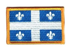 QUEBEC CANADA PROVINCES FLAG PATCHES COUNTRY PATCH BADGE IRON ON EMBROIDERED - Bild 1 von 1