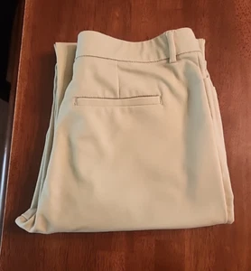 Lee Damengröße 14 khaki Flex Motion mittelhoher Bund Hose Passform Hose beige hellbraun Chino - Bild 1 von 9
