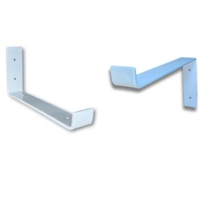 Light Grey scaffold board shelf brackets - 100mm - 325mm - RAL 7035 - Coloured  - Picture 1 of 5