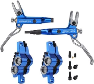 IIIPRO E4 4 pistoncini blu freno a disco idraulico mtb anteriore e posteriore separato 800-1550mm - Foto 1 di 7