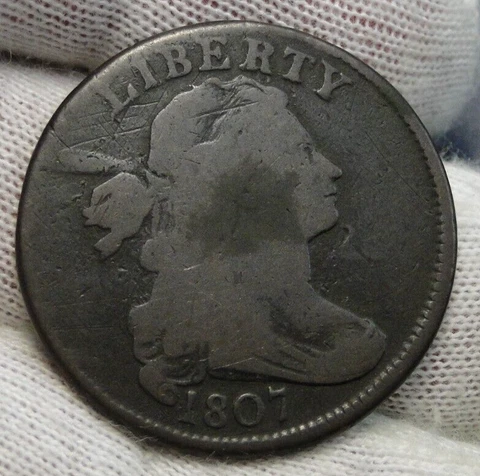 1807 Penny Draped Bust Large Cent Cover
