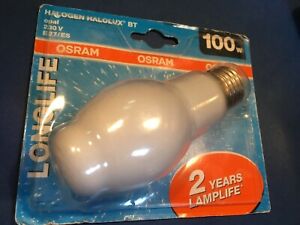  OSRAM HALOGEN HALOLUX BT LONGLIFE 100W OPAL 230V E27/ES 64476 Lampe Glühlampe
