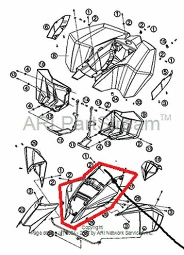 NEW OEM KTM 450 525 XC 505 SX ATV FRONT CENTER FENDER ORANGE Foto 1 de 1