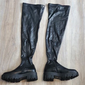 New Azalea Wang Eureva Over The Knee Boots. Sz 8.5 - Picture 1 of 8
