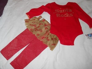 NUEVO CON ETIQUETAS ~ Glamajama ~ Conjunto de vacaciones de 2 piezas para bebés niñas/Body y pantalón TuTu talla 3-6 M. - Imagen 1 de 4
