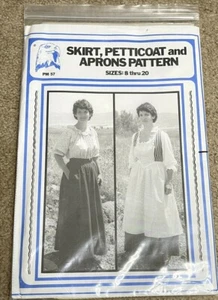 Falda colonial enagua y delantales teatro Eagle's View Patterns para mujer EE. UU. - Imagen 1 de 6