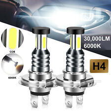 2X H4 9003 HB2 Super White LED Headlight Bulb Conversion Kit High Low Beam 6000K