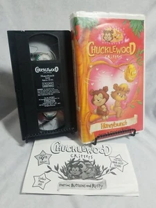 Chucklewood Critters: Honeybunch VHS Buttons & Rusty w/ RARE Promo Insert - Picture 1 of 2