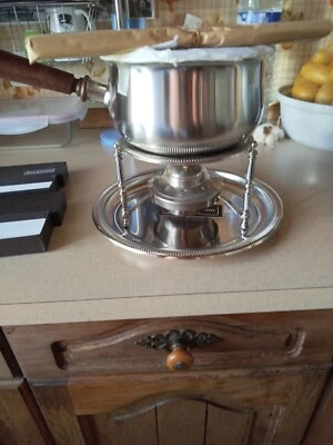 LOT Jean Couzon Orfèvre série Président - SERIE CHAUMIERE  SERVICE A FONDUE  - Photo 1/4