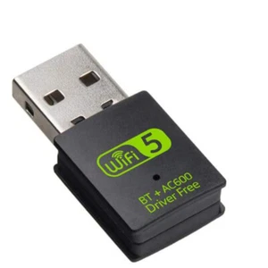 2in1 BT Dongle + WLAN Dual Band USB Stick ac600Mbit/S Adapter for PC Windows AN - Afbeelding 1 van 5