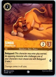 Tarjeta Simba Protective Cub 20/204 Disney Lorcana - Imagen 1 de 2