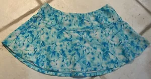 SWIMSUIT SKIRT COVERUP SZ 14/16 TURQUOISE TIE DYE SUPER CUTE!! - Picture 1 of 3