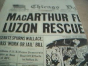 reprint WW2 newspaper chicago daily tribune february 2 1945 - Picture 1 of 1