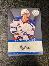 2013-14 Totally Certified Signatures Chris Kreider #TS-CK Auto